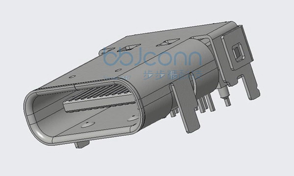 TYPE-C 24PIN 母座 板上 L=10.0 CH=1.80 双壳 脚长1.2