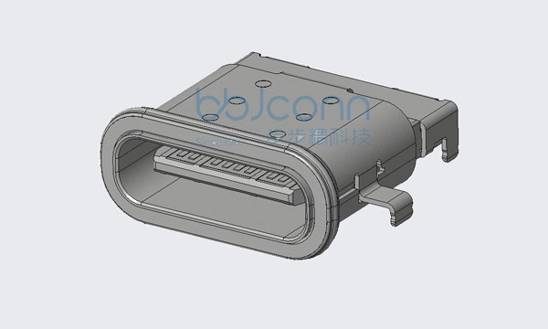 TYPE-C 24P 母座 沉板1.1 L=9.85 四脚插 防水IPX7 CH0.65