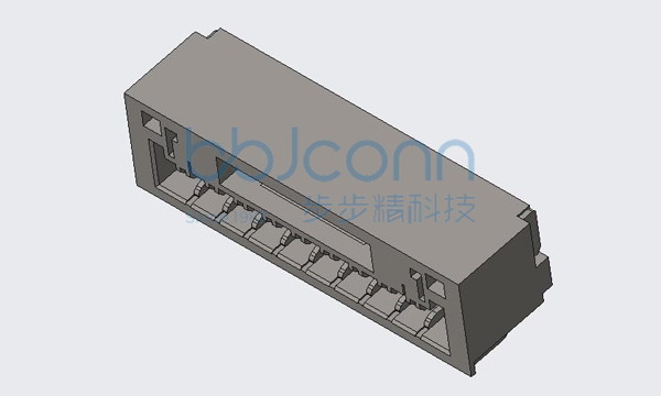 针座 1.25-9P 卧贴 带扣 米黄色