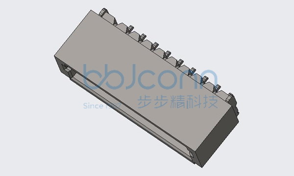 针座 1.0-9P 卧贴 米黄色