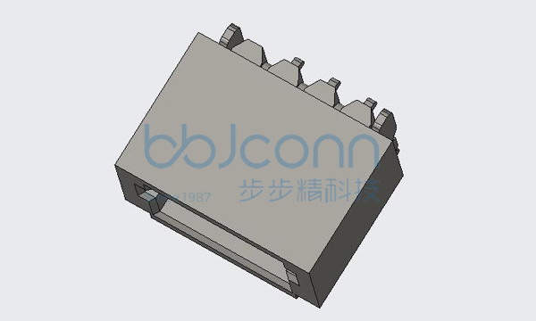 针座 1.0-3P 卧贴 米黄色