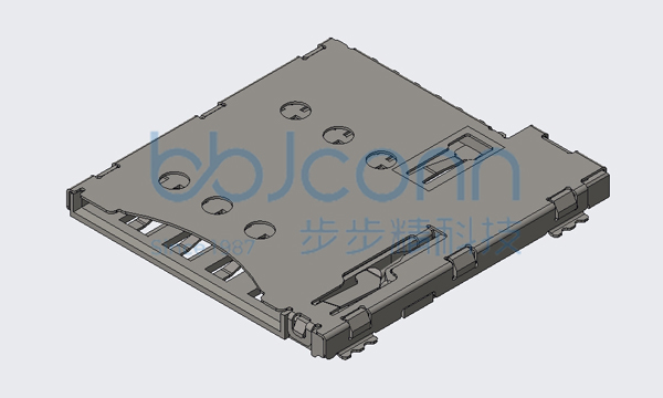 卡座 MICRO SIM CARD 6PIN PUSH PUSH H=1.35 贴片 无柱