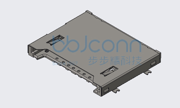 卡座 19P H3.13 SD 4.0 板上 NO PUSH 四脚贴片 带柱