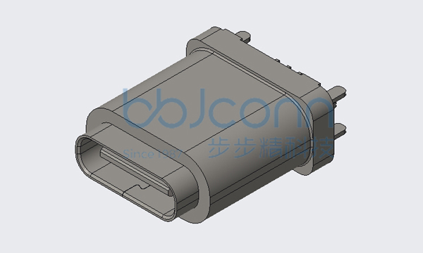 TYPE-C 16P 防水母座 180度 H=13.0 全插（DIP）IPX7