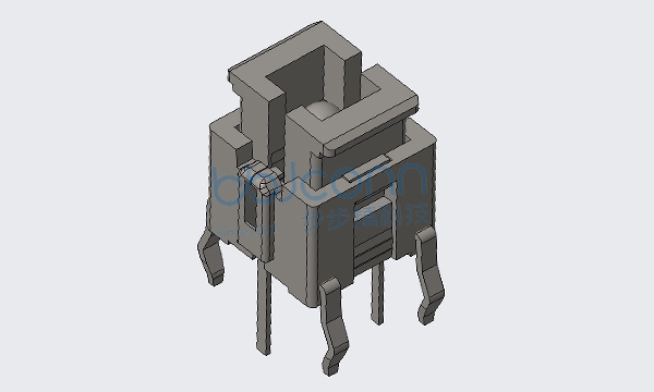 轻触开关 6x6x7.2 不带灯 瓷白按钮 直插 不锈钢弹片 260gf