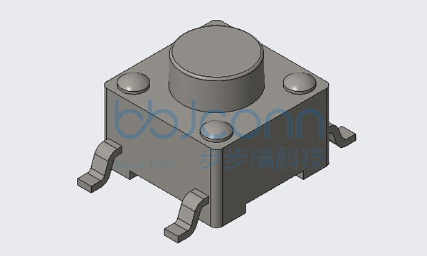 轻触开关 6x6x5.0 贴片 不锈钢弹片 带定位 260G 9.2脚 袋装