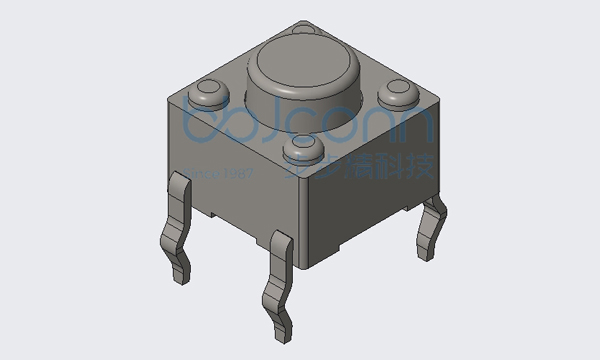 轻触开关 6x6x5.0 直插 不锈钢弹片 160G