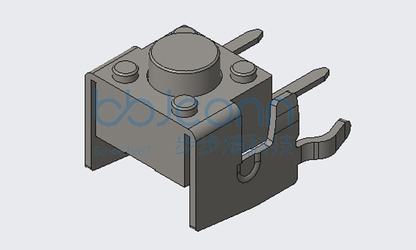 轻触开关 6x6x5.0 支架 不锈钢弹片 260GF