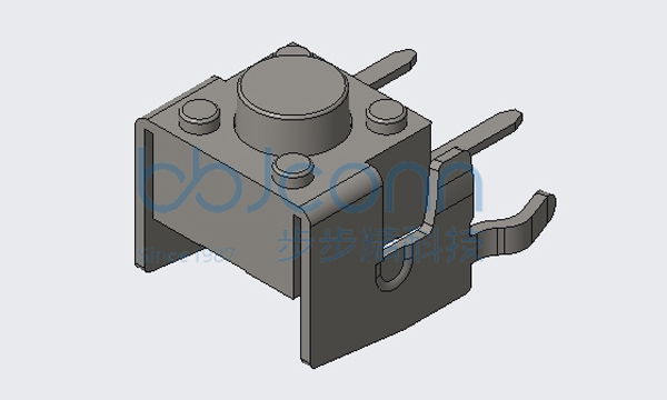 轻触开关 6x6x5 支架 不锈钢弹片 100G