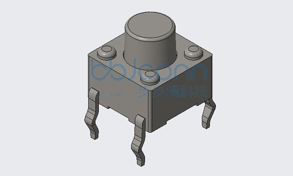 轻触开关 6x6x6 直插 不锈钢弹片 260G