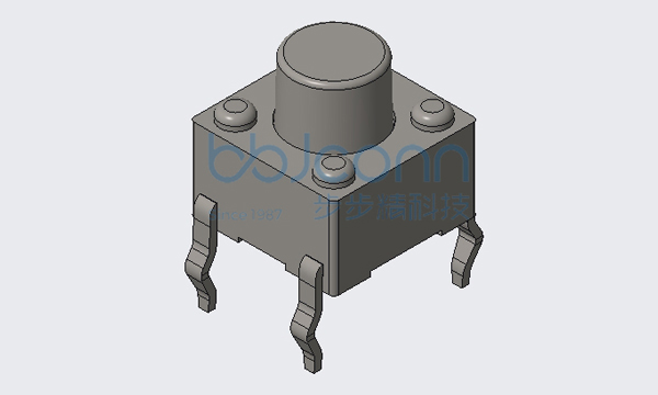 轻触开关 6x6x6 直插 不锈钢弹片 160G