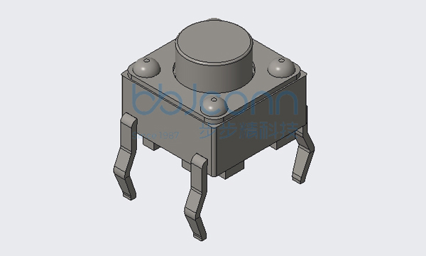 轻触开关 6x6x5.0 弯脚直插 不锈钢弹片 260gf 袋装