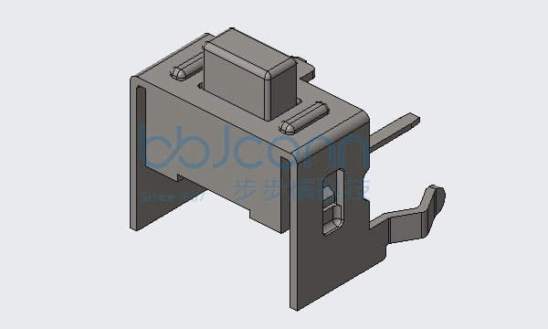 轻触开关 3x6x5.0 两脚侧按 带支架 方头白柄 不锈钢弹片 260GF