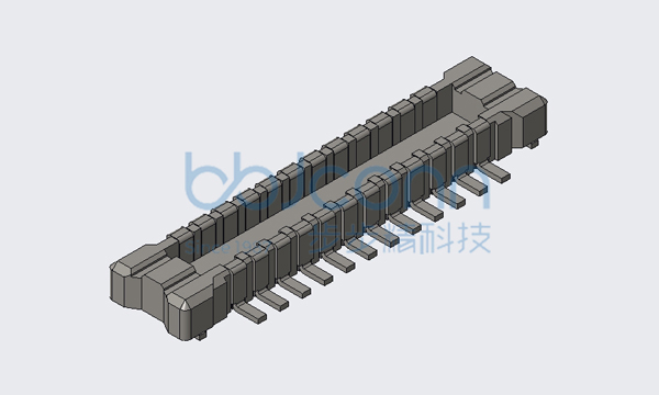 板对板连接器 公座 0.40-2x12P 单槽BTB PLUG SMT 合高H=0.80 （AXE624）