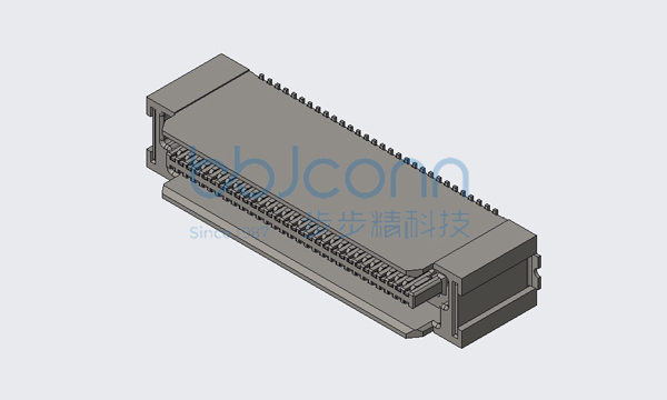 板对板连接器 公座 0.8mm-2x30P（60P）BTB H=9.5 PLUG 合高H=15 带柱 金手指无接地片