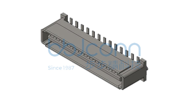 板对板连接器 公座 2.0mm-2x13P 单槽 BTB PLUG SMT 带柱 H=8.25 合高H=14.65 B款