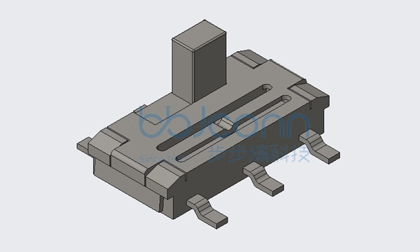 拨动开关 SK-06-G2.0 立式 六脚贴片 带柱 SMT