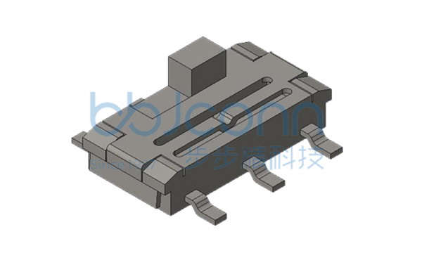 拨动开关 SK-06-G1.0 立式 六脚贴片 带柱 SMT