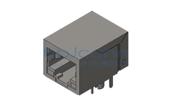 网络接口 RJ45 5921 1x1 10P8C 90度 L=21.30 带灯 左黄右绿 无弹 全包 DIP 盒装