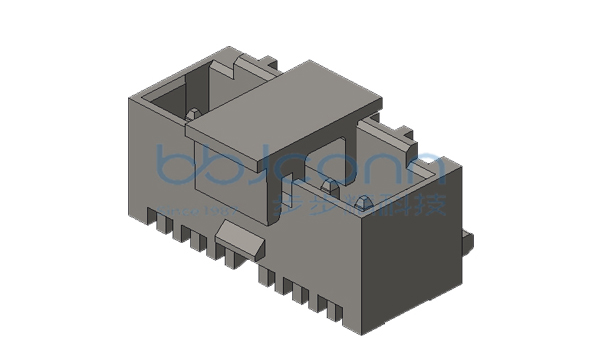针座 Molex 1.5-6P 立贴 带扣 加盖 米黄色 编带