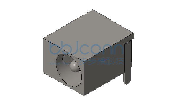 DC插座 DC-044 2.0针 半铜 三脚插 带柱