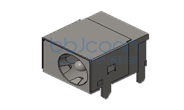 DC插座 DC-044A 2.0针 全铜 全包 五脚插 短柱 大电流5A 袋装