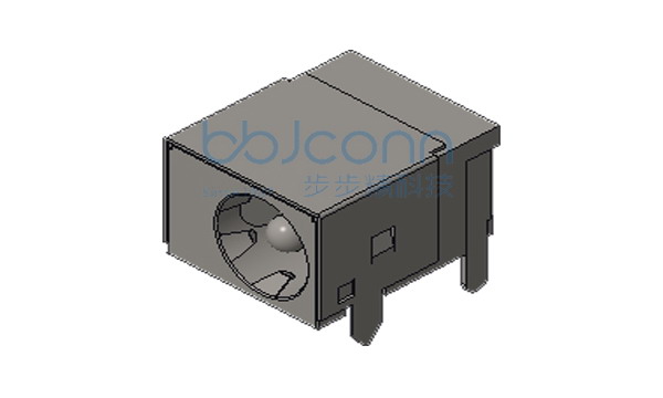 DC插座 DC-044A 2.0针 全铜 全包 五脚插 短柱 吸塑盒
