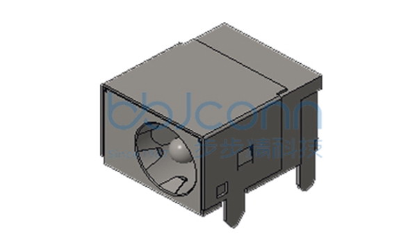 DC插座 DC-044A 2.5针 全铜 全包 五脚插 短柱 48V 大电流3A 袋装