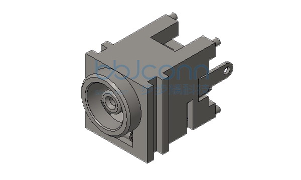 DC-037M 1.1针 180度 三脚插 带柱 全铜