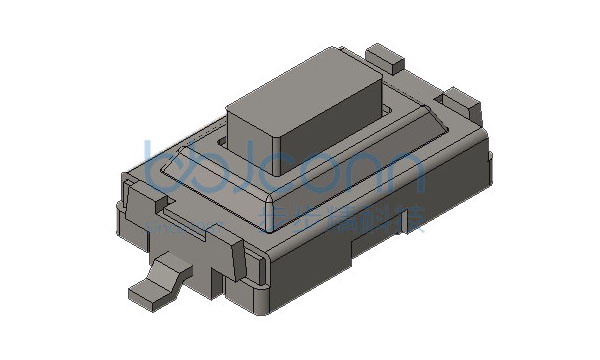 防水轻触开关 3x6x2.5 两脚贴片 白色方柄 160GF IP65