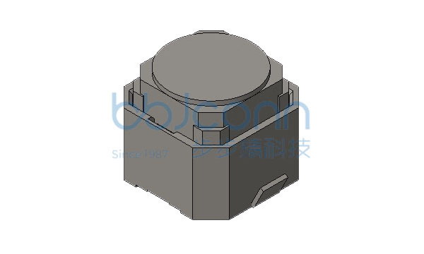 轻触开关 6x6x5.0 无声 硅胶弹垫（U型) 160gf 编带
