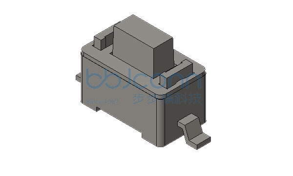 轻触开关 3x6x5 两脚贴片 脚距8.8 160GF 白色按钮 编带