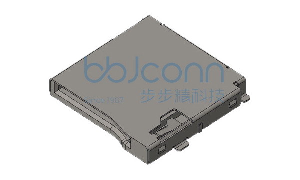 卡座 TF CARD PUSH 外焊式 9PIN 带CDPIN H=1.85 贴片 带柱 编带