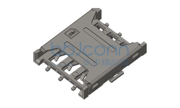 卡座 NANO SIM CARD 6P H=1.35 无柱 编带（CS-345-16135W）