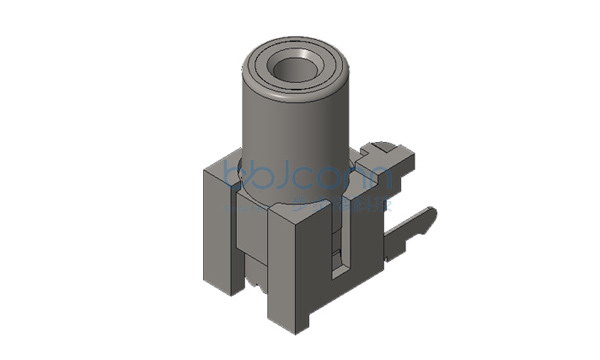 AV插座 8.4-05K 单孔 三脚插 不带屏蔽 PBT紫色耐高温料基座