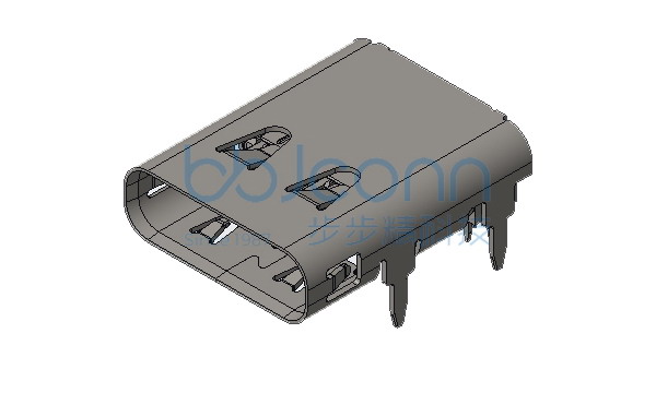 TYPE-C?24P 母座?板上四脚插 端子SMT+DIP?带弹 L=11.33?CH=1.58编带 端子镀金1U 脚长1.90 编带