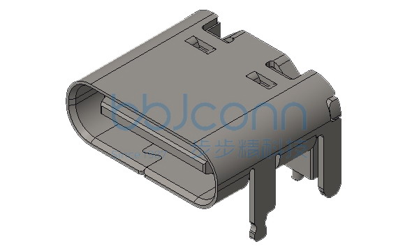 TYPE-C 16P 母座板上型 四脚插 垫高1.0 L=7.35 CH=2.70