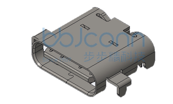TYPE-C 24P 母座 沉板1.1 L=8.0 CH=0.47 带EMI 不带LOGO（JAE）端子镀金15u 编带