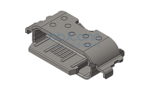 TYPE-C 16P 母座 L=3.90 CH=0 沉板1.58 舌片外漏1.95 四脚插 端子SMT