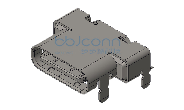 TYPE-C 24P 母座 L=8.30 CH=1.58 板上四脚插 端子SMT
