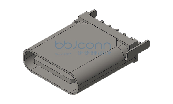 126-225-060002-H3G--TYPE-C 6P 母座 直立式 两脚插 脚长1.5 H=10.0 管装