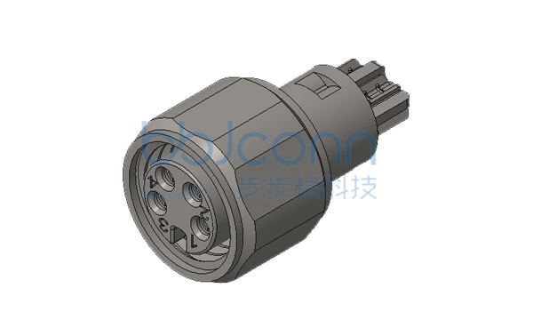 航插 M8A 4P 母线端 铜螺母 不带屏蔽